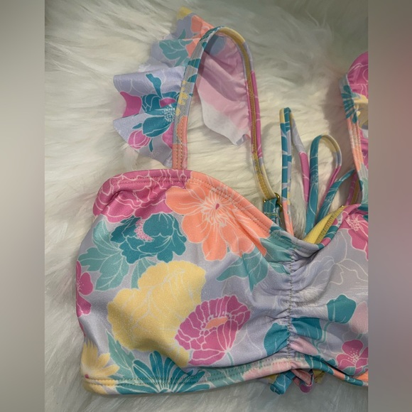 *NWT* Island Soul 2 piece floral bathing suit - Picture 2 of 8